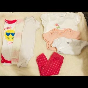 Baby girl onesie bundle